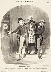 Un Déménagement furtif by Honoré Daumier