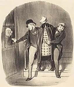 Un Déménagement furtif by Honoré Daumier
