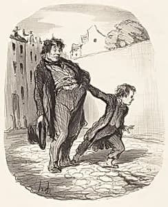 Un Fils modèle by Honoré Daumier