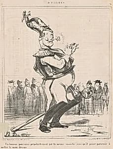 Un homme poursuivi ... by Honoré Daumier