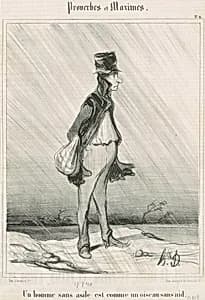 Un homme sans asile ... by Honoré Daumier