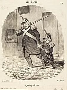 Un Jour de grande revue by Honoré Daumier