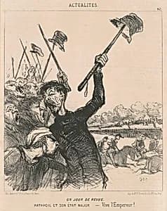 Un jour de revue by Honoré Daumier