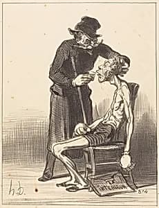 Un Lutteur malheureux by Honoré Daumier