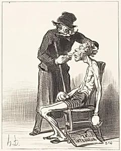Un Lutteur malheureux by Honoré Daumier