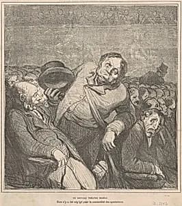 Un nouveau théatre modèle by Honoré Daumier
