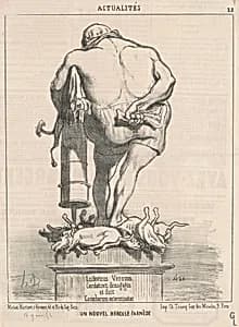 Un nouvel Hercule Farnèse by Honoré Daumier
