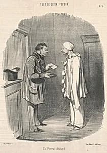 Un pierrot déplumé by Honoré Daumier