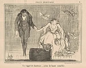 Un rappel de chanteuse ... by Honoré Daumier
