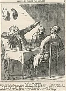 Un récit de chasse by Honoré Daumier