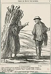 Un renseignement by Honoré Daumier