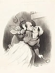 Un Retour de jeunesse by Honoré Daumier