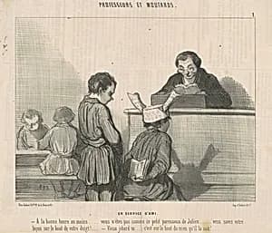 Un service d'ami by Honoré Daumier