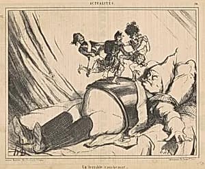 Un terrible cauchemar by Honoré Daumier