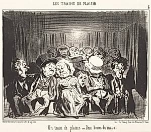 Un Train de plaisir by Honoré Daumier