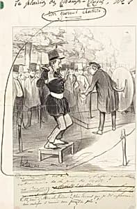 Une Guerrier électrisé by Honoré Daumier