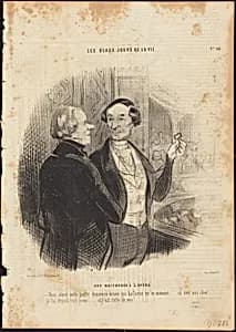 Une Maitresse a l'Opéra by Honoré Daumier