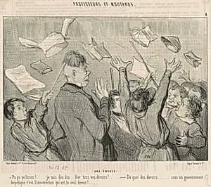 Une émeute by Honoré Daumier