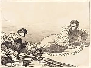 Une Panique de Lilliputiens... by Honoré Daumier
