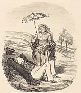 Une Promenade conjugale by Honoré Daumier