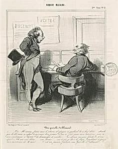 Une querelle d'allemand by Honoré Daumier