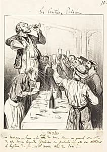 Une Réception by Honoré Daumier