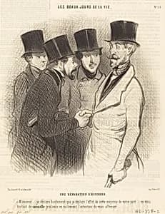 Une Réparation d'honneur by Honoré Daumier