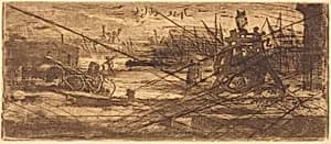 Une Vieux Chantier à Rochester by Félix-Hilaire Buhot