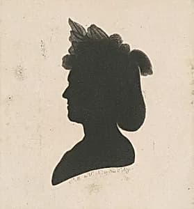 Unidentified Female Silhouette by Charles B. J. Févret de Saint-Mémin