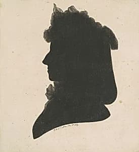 Unidentified Female Silhouette by Charles B. J. Févret de Saint-Mémin