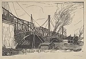 Untitled (Bridge Construction) by Byron J. Musser