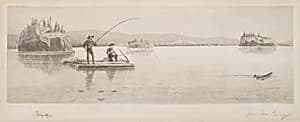 Untitled (Log Raft Fishing)