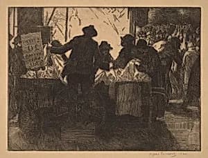 Untitled (Pushcart Vendor) by Alfred Feinberg