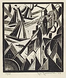 Untitled (Sailboats) by George Josimovich