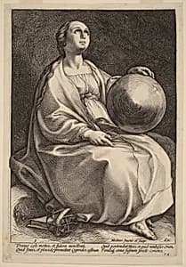 Urania by Hendrik Goltzius
