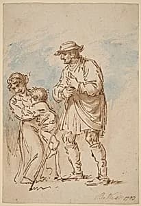 Vagabond Family [recto] by Benjamin West