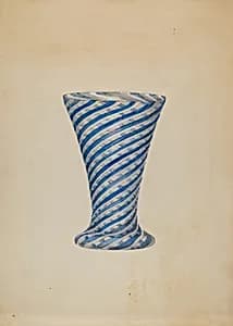 Vase (Blue and White) by Albert Eyth