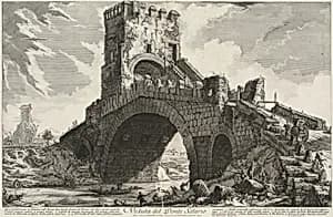 Veduta del Ponte Salario by Giovanni Battista Piranesi
