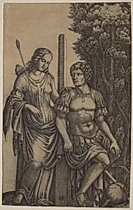 Venus Appearing to Aeneas by Marcantonio Raimondi