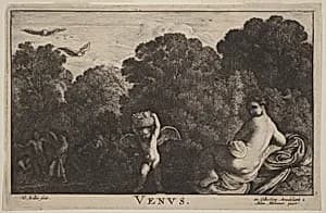 Venus by Wenceslaus Hollar (after Adam Elsheimer)