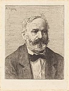 Victor Hugo, 1st plate by Alphonse Legros
