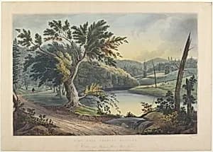 View near Jessup's Landing by John Hill, after William Guy Wall
