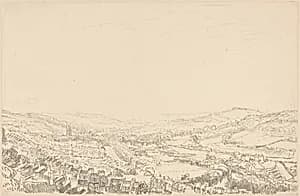 View of Bath by Sir Muirhead Bone