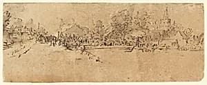 View of Diemen by Rembrandt van Rijn
