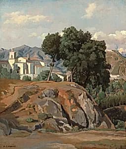 View of La Cava by Félix-Hippolyte Lanoüe