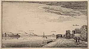 View of Lewenberg by Wenceslaus Hollar