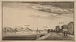 View of Lewenberg by after Wenceslaus Hollar