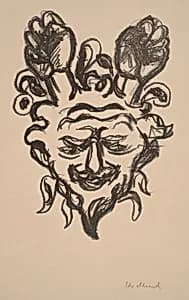 Vignette (Satyr) by Edvard Munch