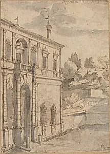 Villa di Papa Giulio by Claude Lorrain