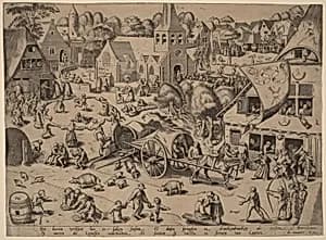 Village Fair at Hoboken by Attributed to Franz Hogenberg after Pieter Bruegel the Elder